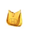 Hermes Evelyne large model shoulder bag in yellow Courchevel leather - 00pp thumbnail
