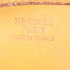 Hermes Evelyne large model shoulder bag in yellow Courchevel leather - Detail D3 thumbnail