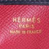 Hermes Evelyne large model shoulder bag in red and navy blue bicolor epsom leather - Detail D3 thumbnail