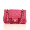 Chanel Mini Timeless shoulder bag in pink satin - 360 thumbnail