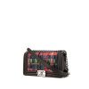 Chanel Boy shoulder bag in red, green, blue and yellow tweed and black leather - 00pp thumbnail