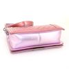 Chanel Boy shoulder bag in patent quilted leather and metallic pink leather - Detail D5 thumbnail