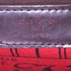 Shopping bag Louis Vuitton Neverfull modello medio in tela cerata con motivo a scacchi marrone e pelle marrone - Detail D3 thumbnail