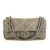 Chanel Timeless handbag in grey leather - 360 thumbnail