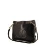 Bolso para llevar al hombro Chanel Vintage Shopping en cuero granulado negro - 00pp thumbnail