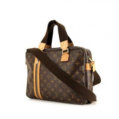 Borsa a tracolla Louis Vuitton Bosphore in tela monogram marrone e pelle naturale