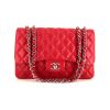 Chanel Timeless jumbo shoulder bag in pink quilted leather - 360 thumbnail