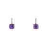 Pomellato Baby earrings in pink gold,  amethysts and diamonds - 00pp thumbnail