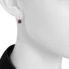Pomellato Baby earrings in pink gold,  amethysts and diamonds - Detail D1 thumbnail