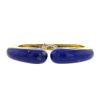 Bracelet époque années 70 ouvrant Chaumet en or jaune et lapis-lazuli - 00pp thumbnail