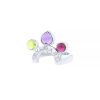 Bulgari ring in white gold and colored stones - 00pp thumbnail