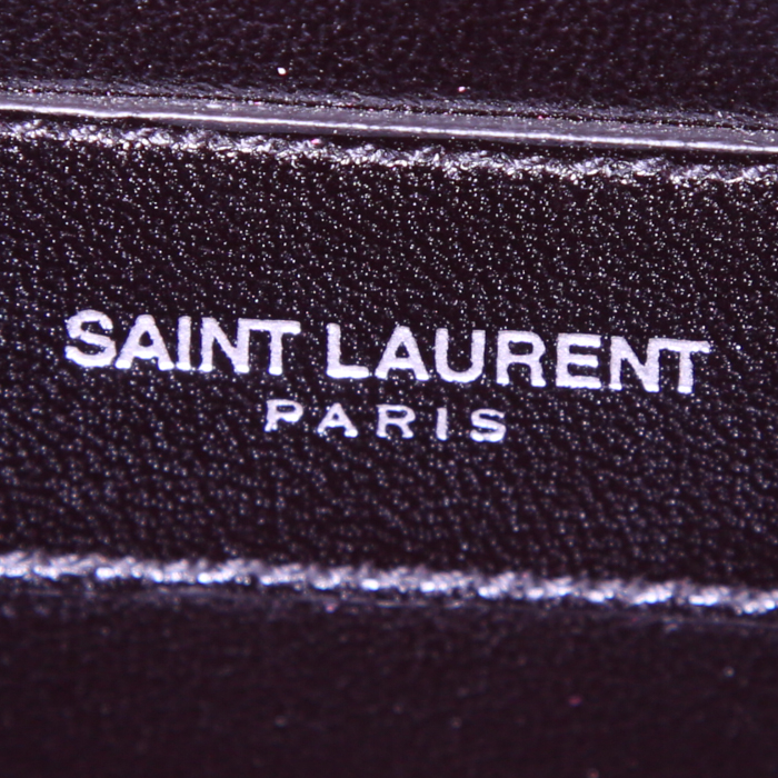 Pochette Saint Laurent Kate in pelle fucsia - Detail D3