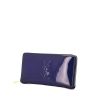 Saint Laurent Belle de Jour wallet in blue patent leather - 00pp thumbnail