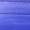 Portefeuille Saint Laurent Belle de Jour en cuir verni bleu - Detail D3 thumbnail