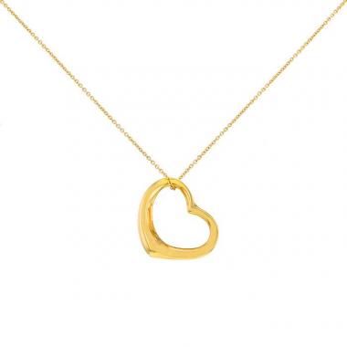 Collana Tiffany 
Co Open Heart modello grande in oro giallo Collana Tiffany 
Co Open Heart modello grande in oro giallo