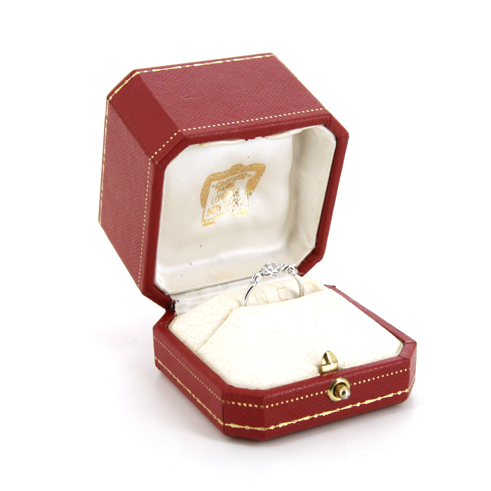 Anello Cartier Inde Précieuse in oro bianco e diamanti - Detail D2