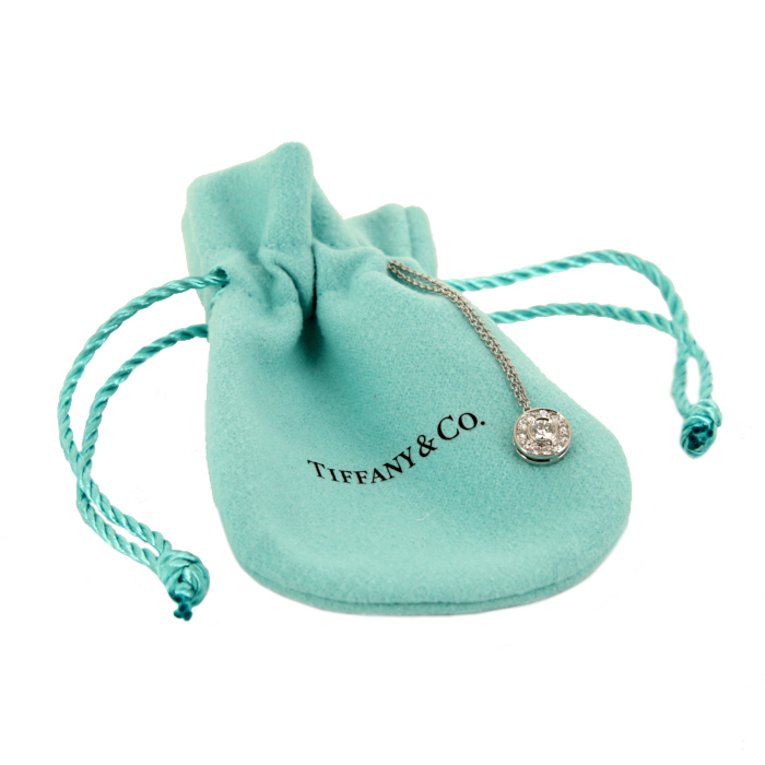 Collar Tiffany & Co Circlet en platino y diamantes - Detail D2