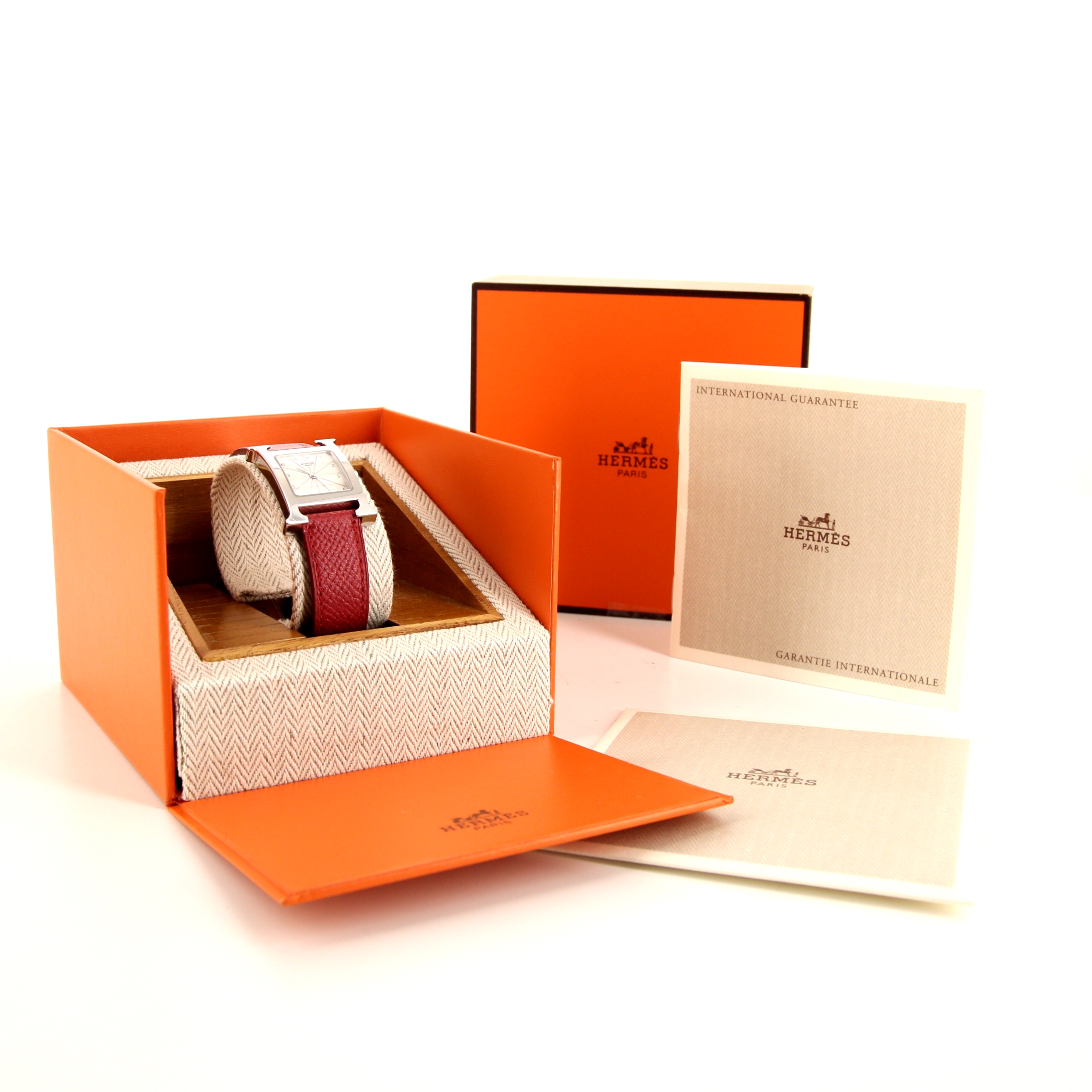 Reloj Hermes Heure H de acero Ref :  HH1.210 Circa  1998 - Detail D2