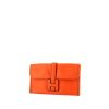 Hermes Jige pouch in orange Swift leather - 00pp thumbnail