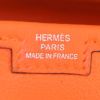 Pochette Hermes Jige en cuir Swift orange - Detail D3 thumbnail