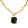 Pomellato Victoria necklace in yellow gold,  jet and diamonds - 00pp thumbnail