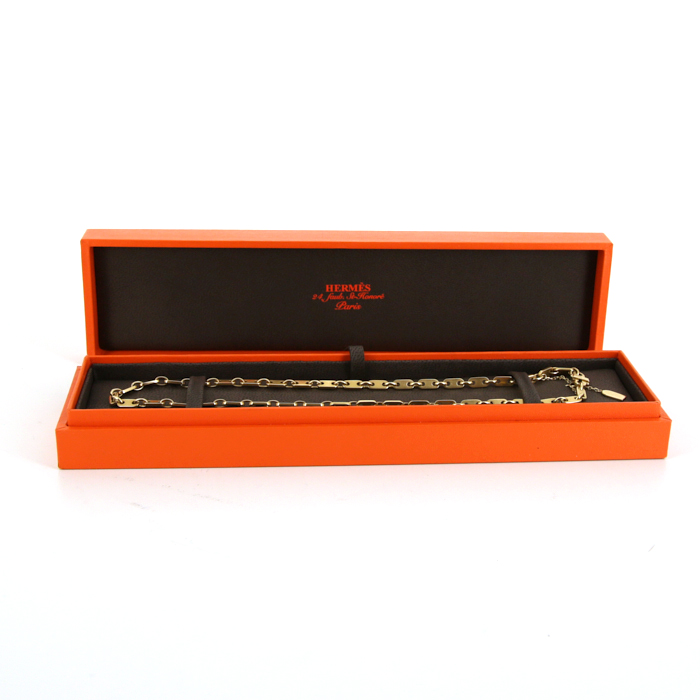 Hermès Figaro necklace in yellow gold - Detail D2