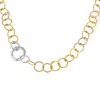 Pomellato Lucciole necklace in yellow gold,  white gold and diamond - 00pp thumbnail