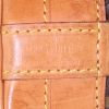 Shopping bag Louis Vuitton Grand Noé in tela monogram cerata marrone e pelle naturale - Detail D3 thumbnail