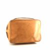 Shopping bag Louis Vuitton Grand Noé in tela monogram cerata marrone e pelle naturale - Detail D4 thumbnail
