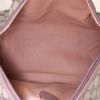 Bolso de mano Gucci Boston en lona Monogram gris y cuero marrón - Detail D2 thumbnail