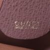 Gucci Boston handbag in grey monogram canvas and brown leather - Detail D3 thumbnail