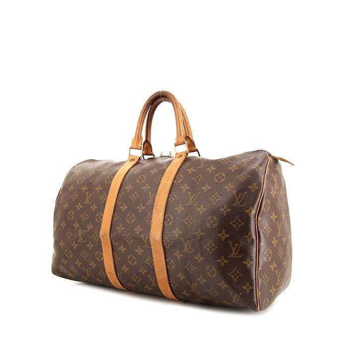 Leather travel bag Louis Vuitton Brown in Leather - 29545175
