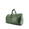 Sac de voyage Louis Vuitton Keepall 45 cm en cuir épi vert - 00pp thumbnail