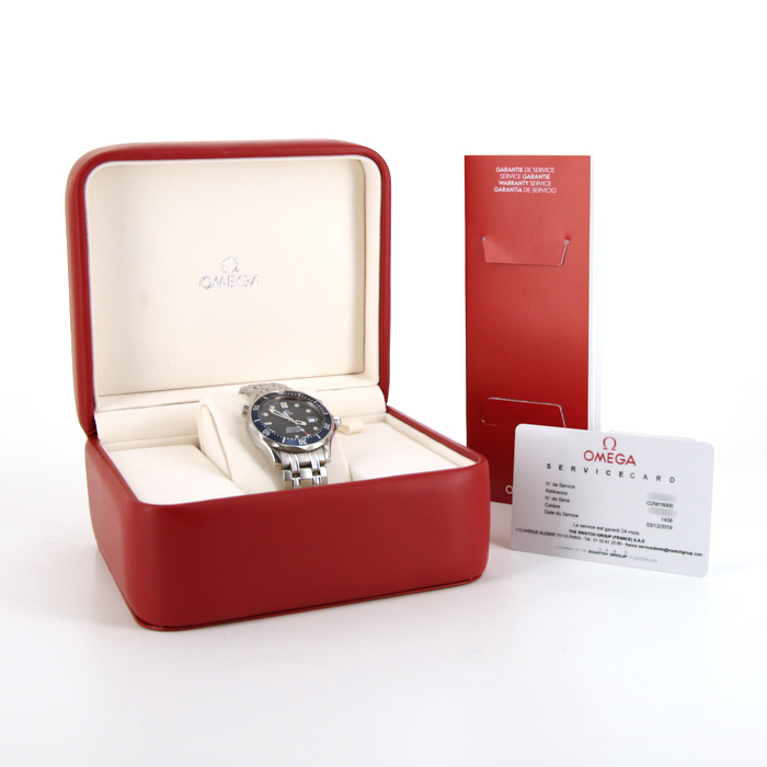 Montre Omega Seamaster 300 M en acier Ref :  1502 Vers  2000 - Detail D2