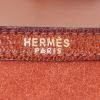 Bolso para llevar al hombro Hermes Constance en cuero de ternero doblis color coñac y cuero marrón - Detail D4 thumbnail