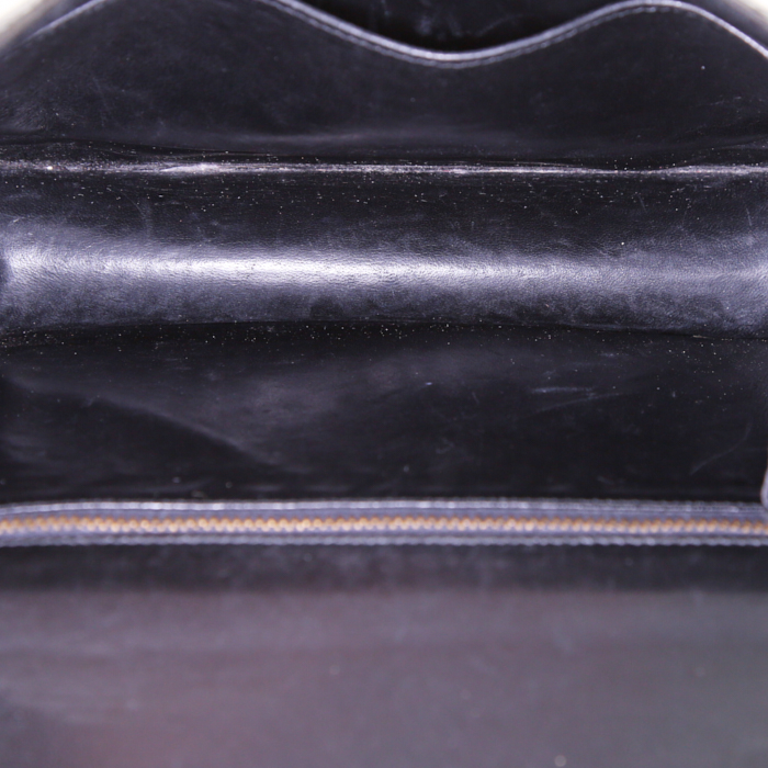 Hermes Constance handbag in black lizzard - Detail D3