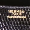 Bolso de mano Hermes Constance en piel de lagarto negra - Detail D4 thumbnail
