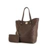 Louis Vuitton Citadines shopping bag in brown empreinte monogram leather - 00pp thumbnail