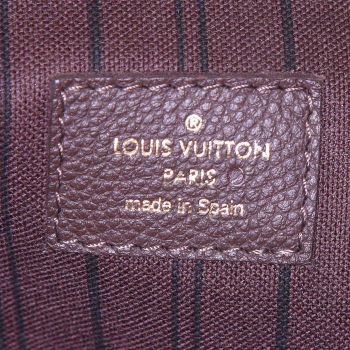 Louis Vuitton Citadines shopping bag in brown empreinte monogram leather - Detail D3