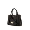 Prada Galleria small model handbag in black leather saffiano - 00pp thumbnail
