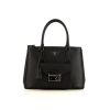 Prada Galleria small model handbag in black leather saffiano - 360 thumbnail