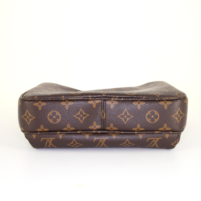 Bolso bandolera Louis Vuitton Louis Vuitton Editions Limitées en lona Monogram marrón y azul - Detail D5