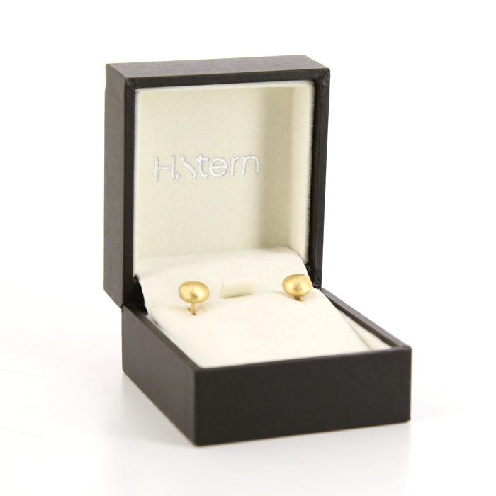 Paire de puces d'oreilles H. Stern Golden Stone petit modèle en or jaune - Detail D2