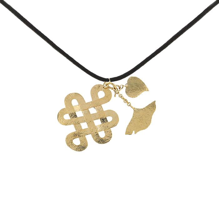 H. Stern Diane Von Furstenberg large model pendant in yellow gold - Detail D1