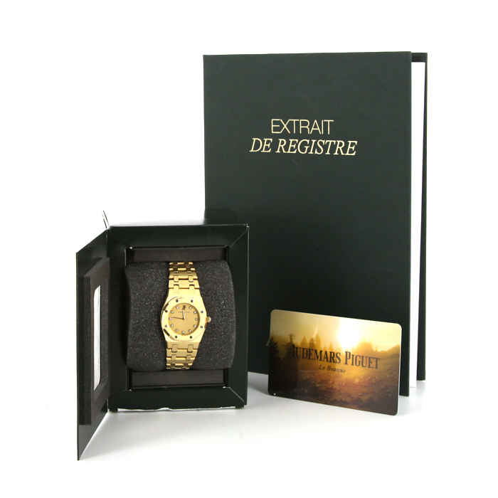 Montre Audemars Piguet Lady Royal Oak en or jaune Vers  1983 - Detail D2