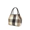 Renaud Pellegrino handbag in beige, white and black tricolor braided leather and black leather - 00pp thumbnail