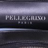 Bolso de mano Renaud Pellegrino en cuero trenzado tricolor beige, blanco y negro y cuero negro - Detail D3 thumbnail
