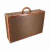 Louis Vuitton Bisten 70 rigid suitcase in brown monogram canvas and natural leather - Detail D1 thumbnail