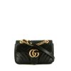 Bolso bandolera Gucci GG Marmont mini en cuero acolchado negro - 360 thumbnail