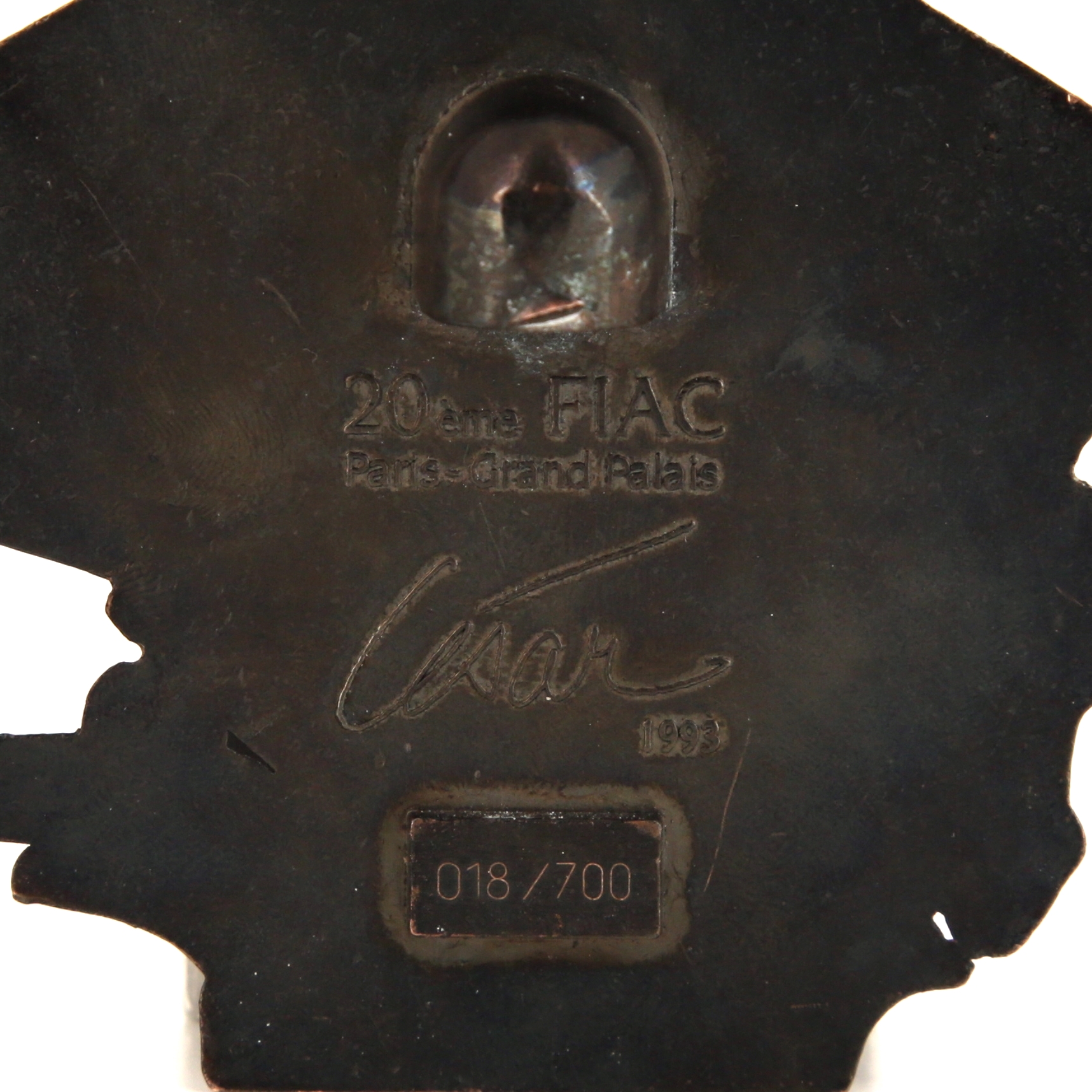César, "20th Fiac Paris - Grand-Palais", bronze sculpture, signed and numbered, from 1993 - Detail D2